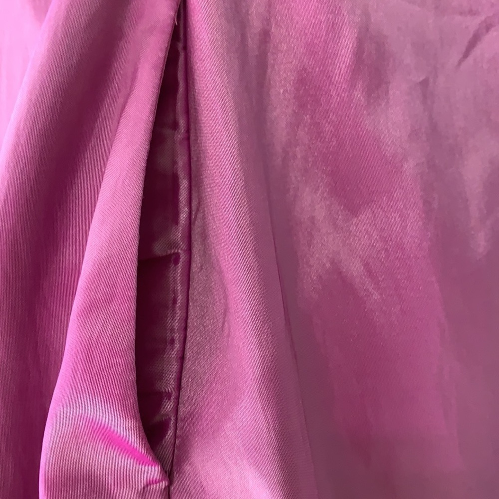 SANGRIA Pink Cocktail Dress V-Neck Crossover Chest Spaghetti Straps EUC - Picture 4 of 10